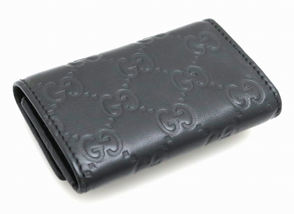 楽天市場】GUCCI グッチ グッチシマ 6連キーケース レザー カーフ 黒