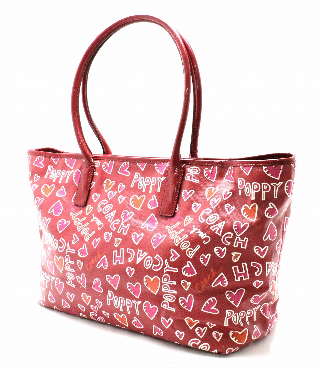 楽天市場】【バッグ】COACH コーチ ポピー グラフィティ トートバッグ