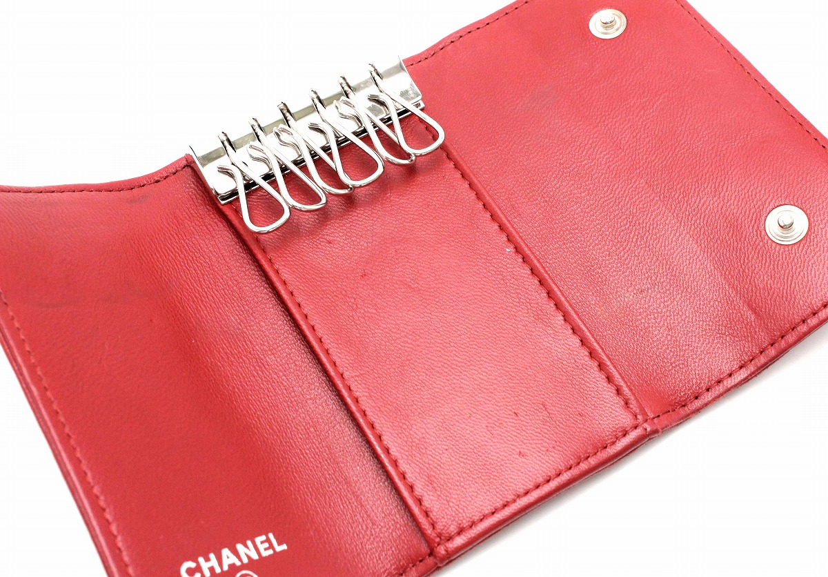楽天市場】CHANEL シャネル カメリア ココマーク 6連 キーケース