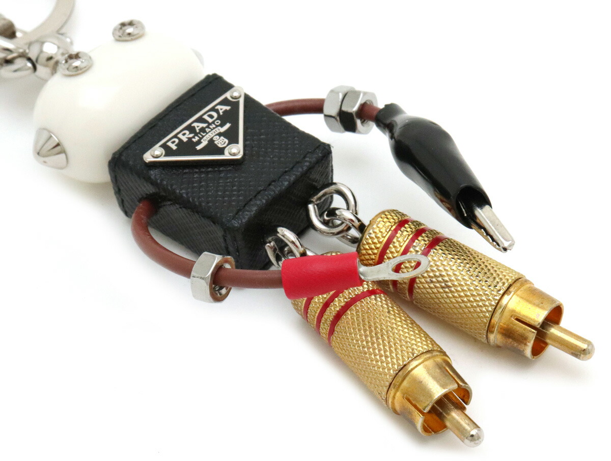 楽天市場】PRADA プラダ ロボット キーホルダー エドワード レザー