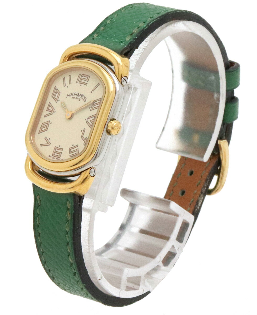 楽天市場】【ウォッチ】HERMES エルメス ラリー アイボリー文字盤 SS