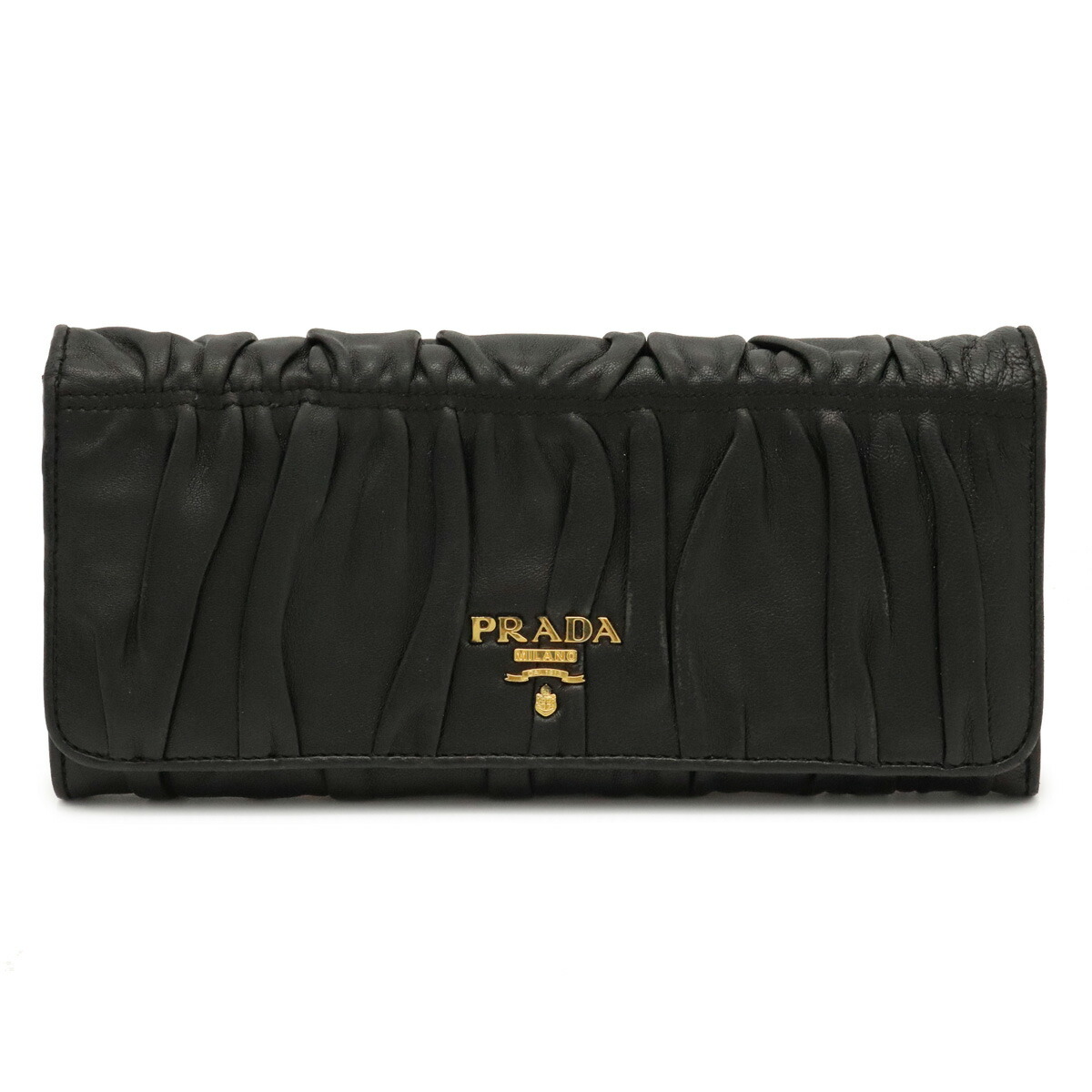 楽天市場】【財布】PRADA プラダ マテラッセ ギャザー 長財布 2つ折り