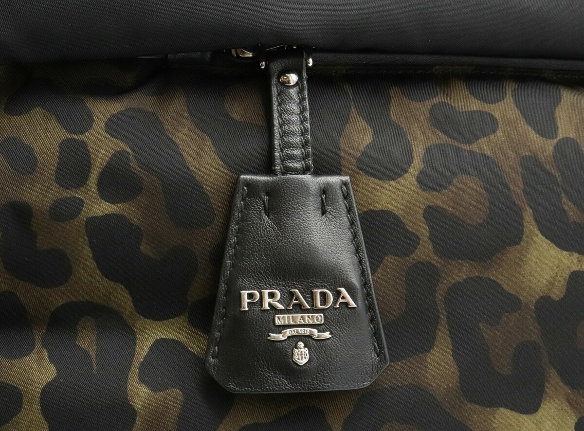 楽天市場】【バッグ】PRADA プラダ レオパード ヒョウ柄 トートバッグ
