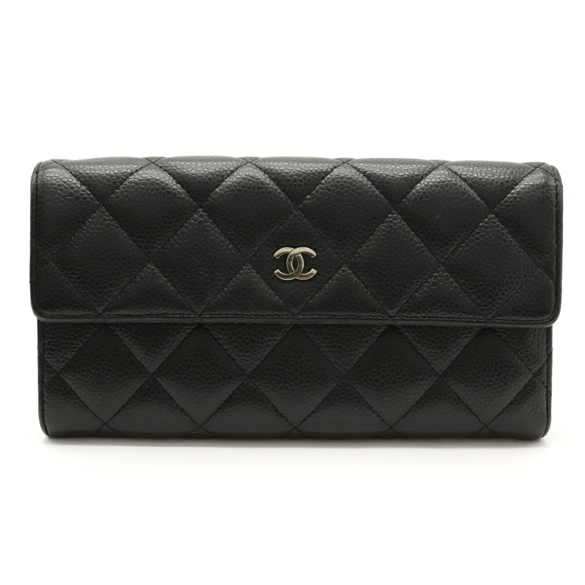 楽天市場】【財布】CHANEL シャネル マトラッセ キャビアスキン ココ