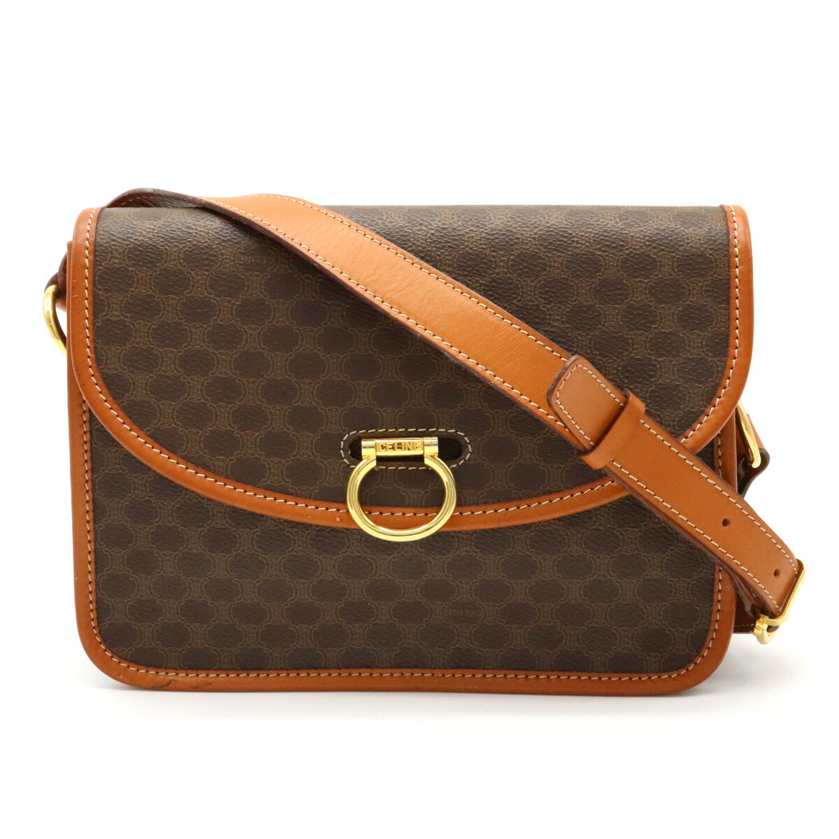 楽天市場】【バッグ】CELINE セリーヌ マカダム柄 ショルダーバッグ