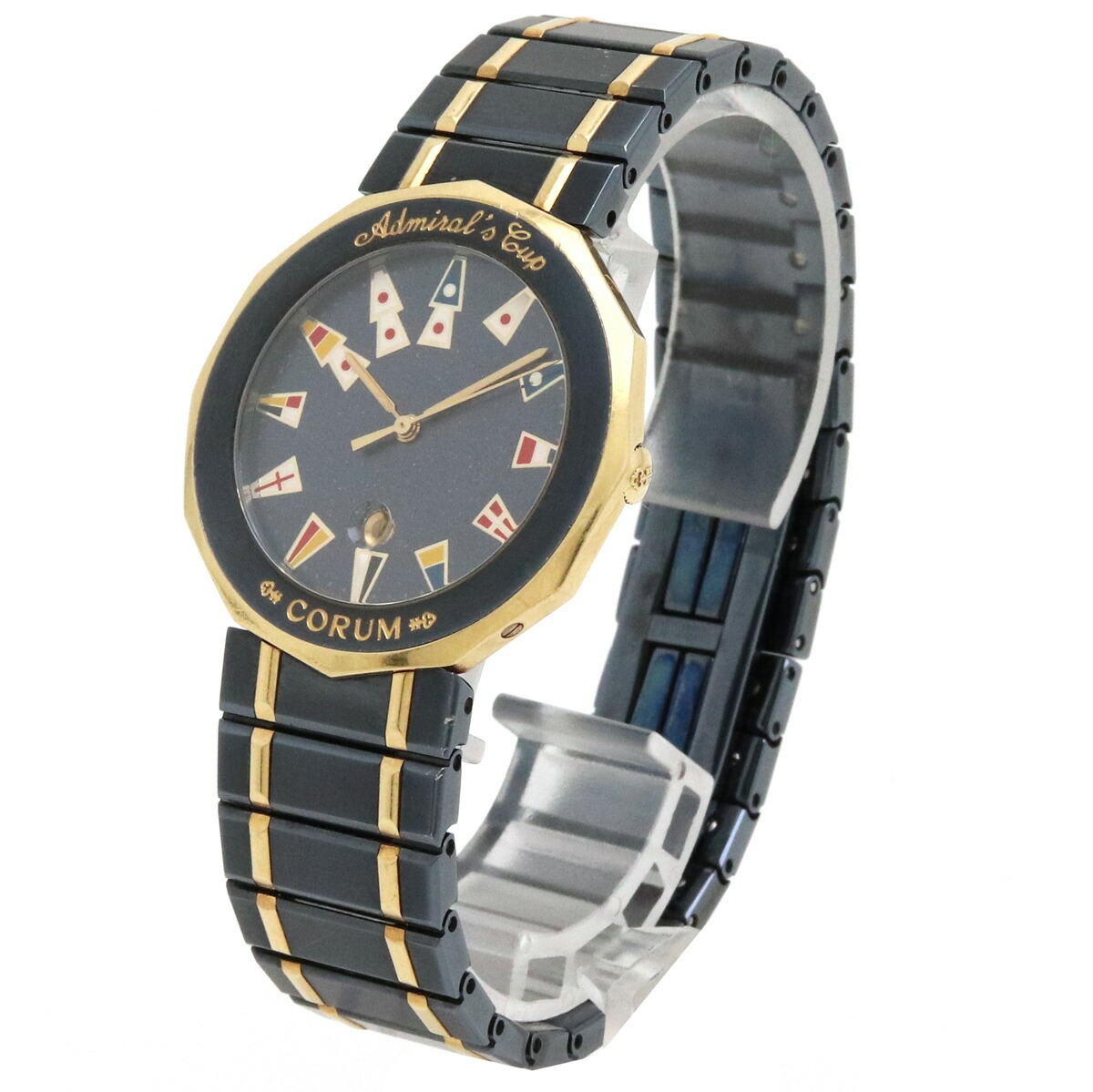 楽天市場】【ウォッチ】CORUM コルム アドミラルズカップ ガンブルー