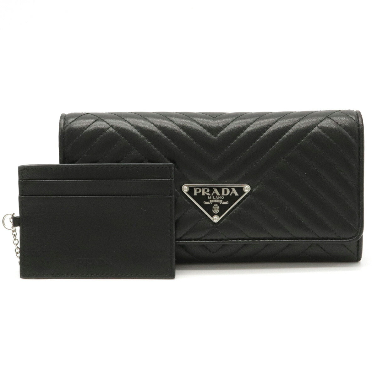 楽天市場】【財布】PRADA プラダ NAPPA IMPUNTURE キルティング 2つ折