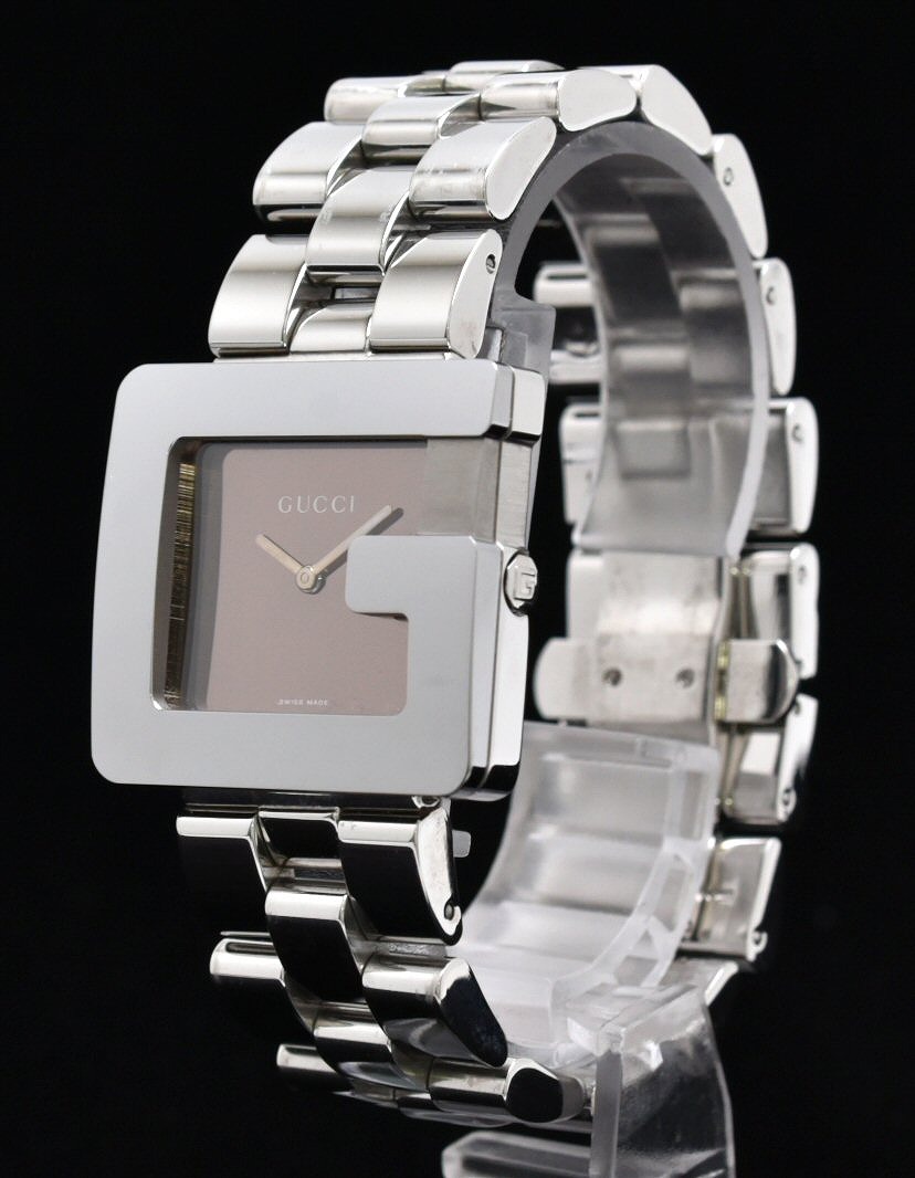 楽天市場】【ウォッチ】GUCCI グッチ Gモチーフ ブラウン文字盤 SS