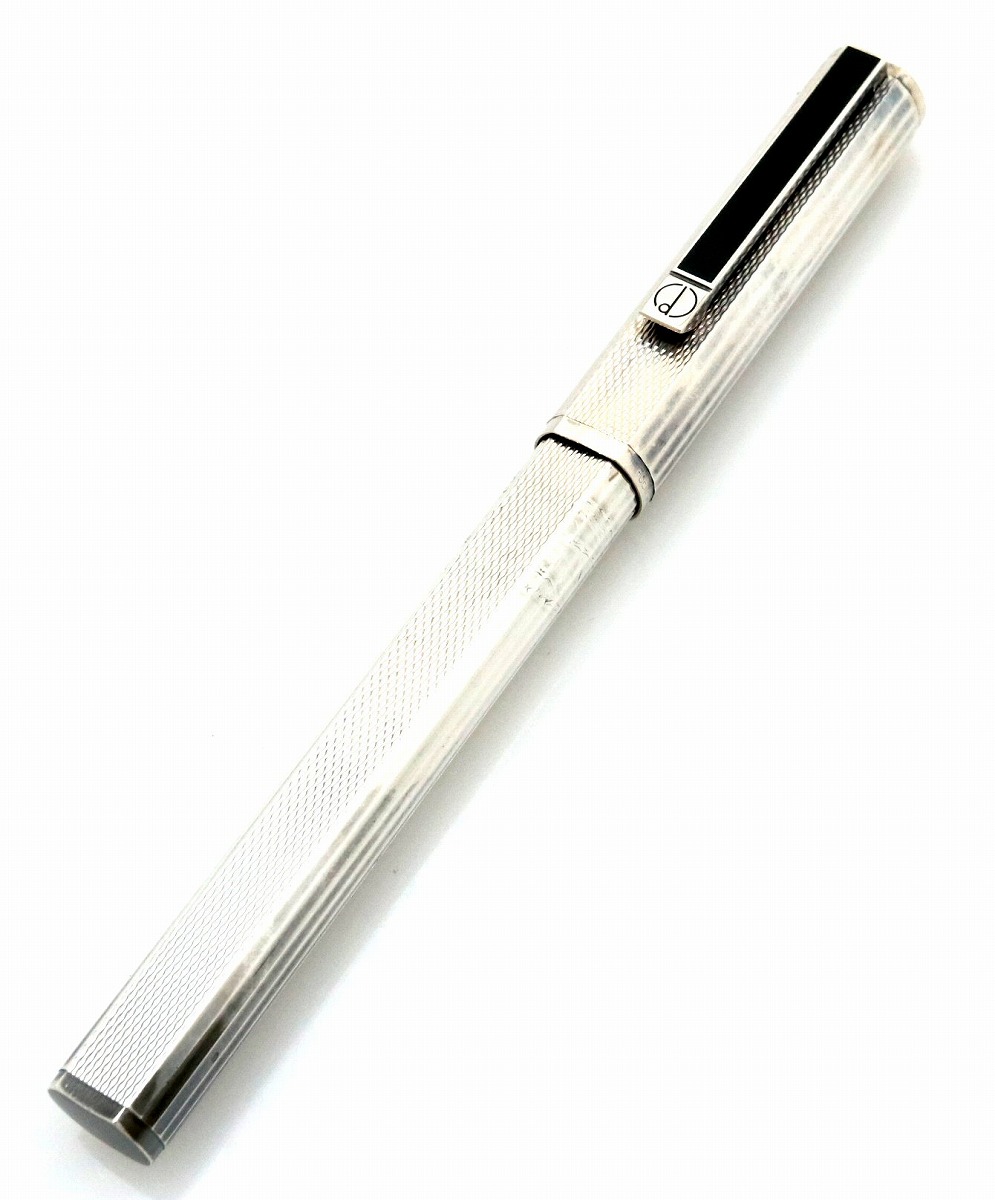 楽天市場】dunhill ダンヒル 万年筆 ペン先K18 シルバー インクなし