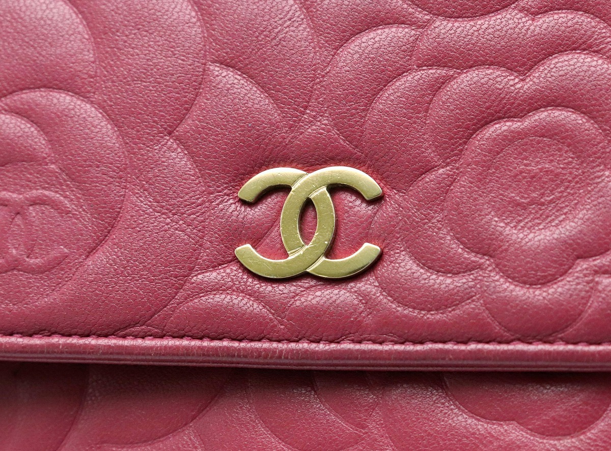 楽天市場】【財布】CHANEL シャネル カメリア チェーンウォレット