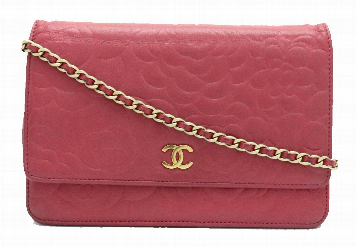 楽天市場】【財布】CHANEL シャネル カメリア チェーンウォレット