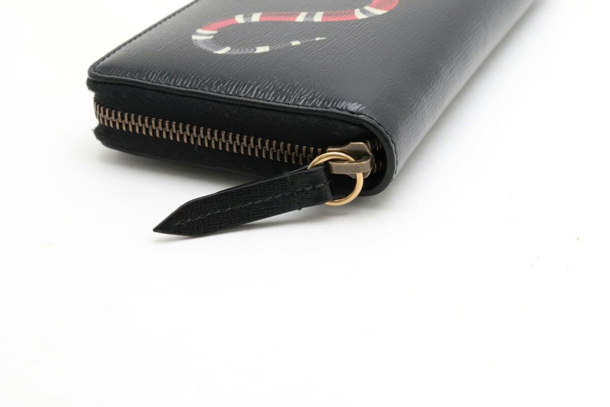 楽天市場】【財布】GUCCI グッチ スネーク プリント レザー ジップ