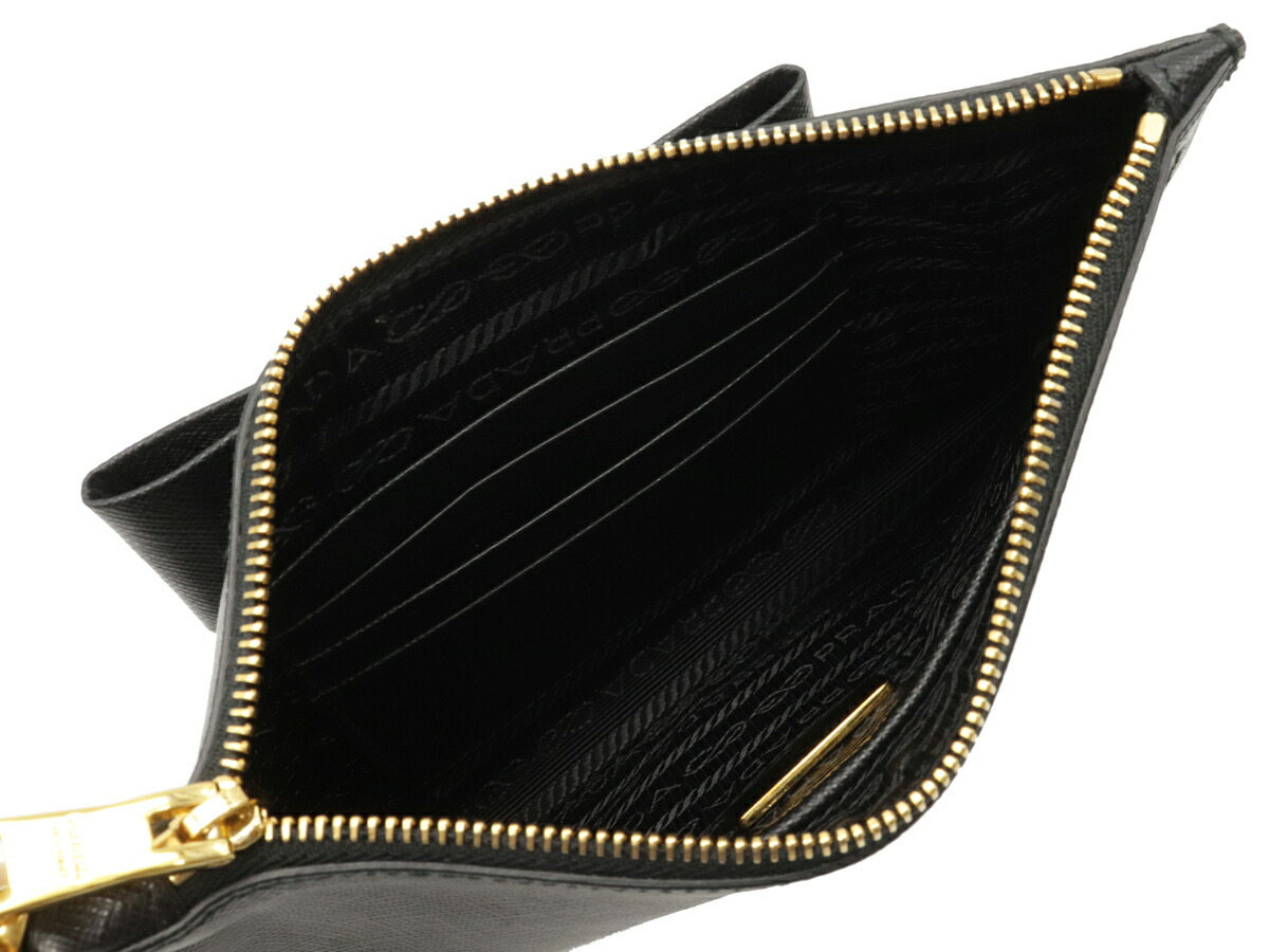 楽天市場】【バッグ】PRADA プラダ リボン ポーチ ストラップ付 マルチ