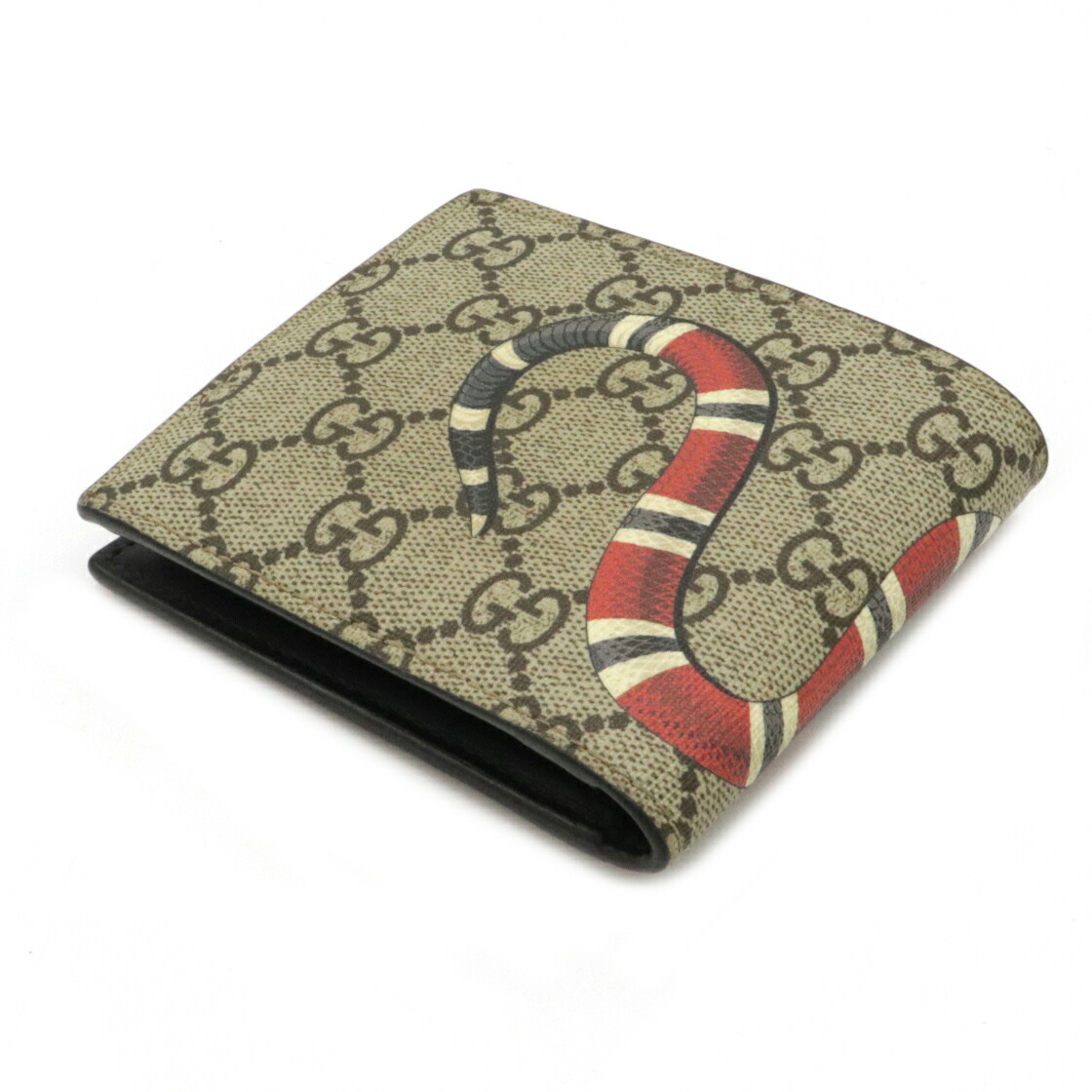 楽天市場】【財布】GUCCI グッチ GGスプリーム 2つ折財布 二つ折り財布