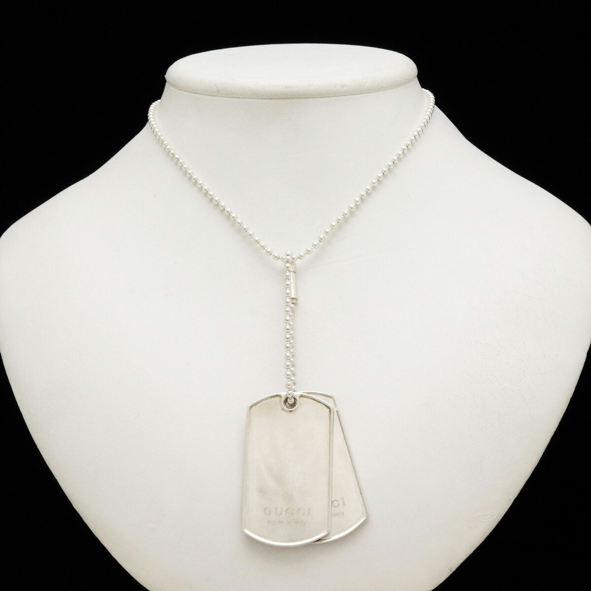 楽天市場】【ジュエリー】GUCCI グッチ ドッグタグ ロゴ プレート