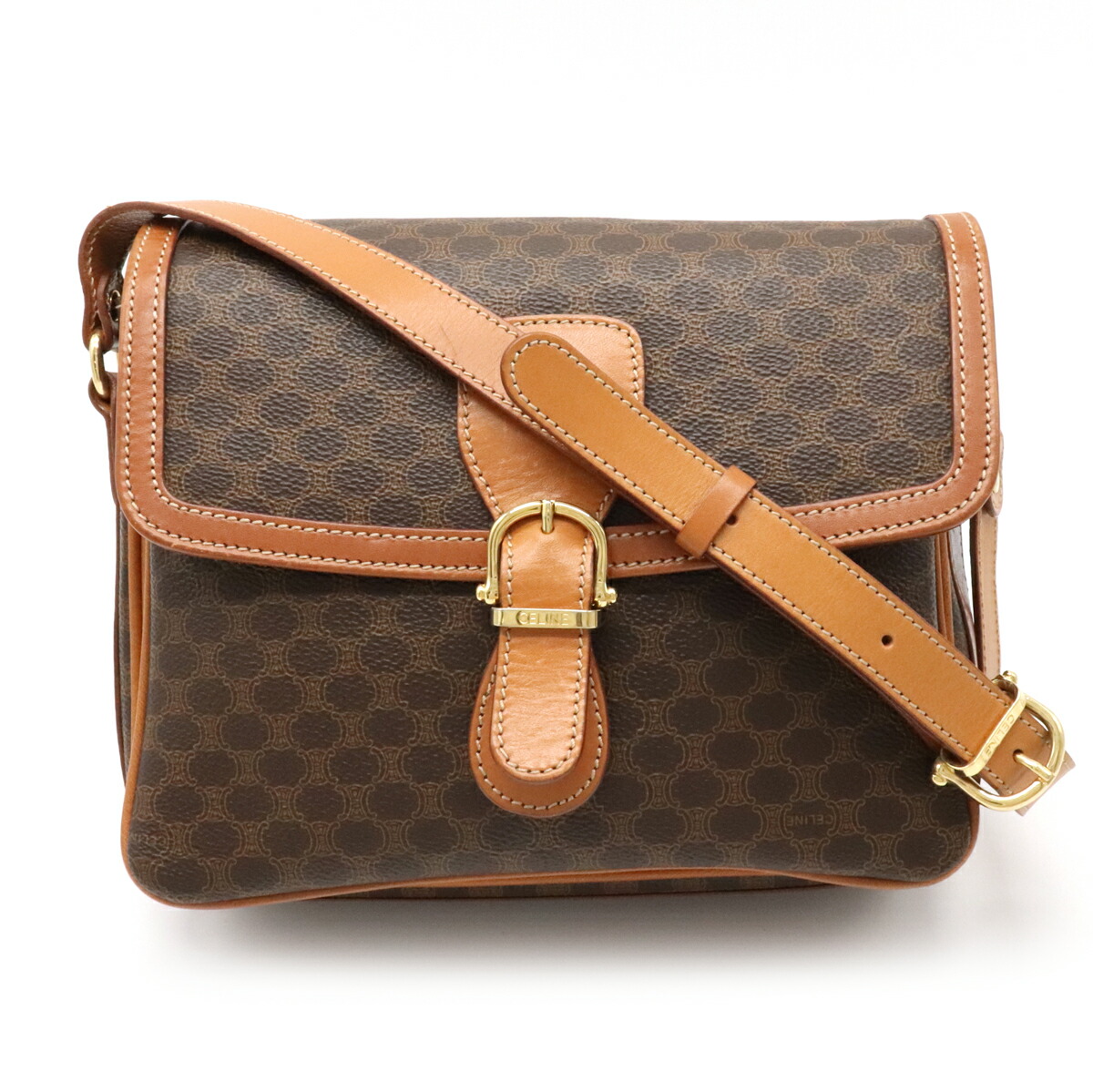 楽天市場】【バッグ】CELINE セリーヌ マカダム柄 ショルダーバッグ