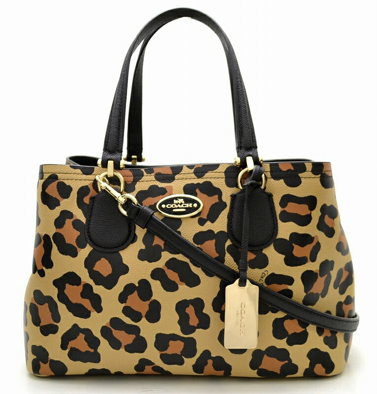 楽天市場】【バッグ】COACH コーチ レオパード柄 ハンドバッグ 2WAY