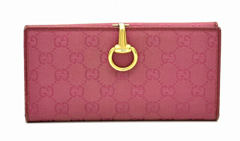 楽天市場】【中古】【財布】GUCCI グッチ GGキャンバス レザー ホース