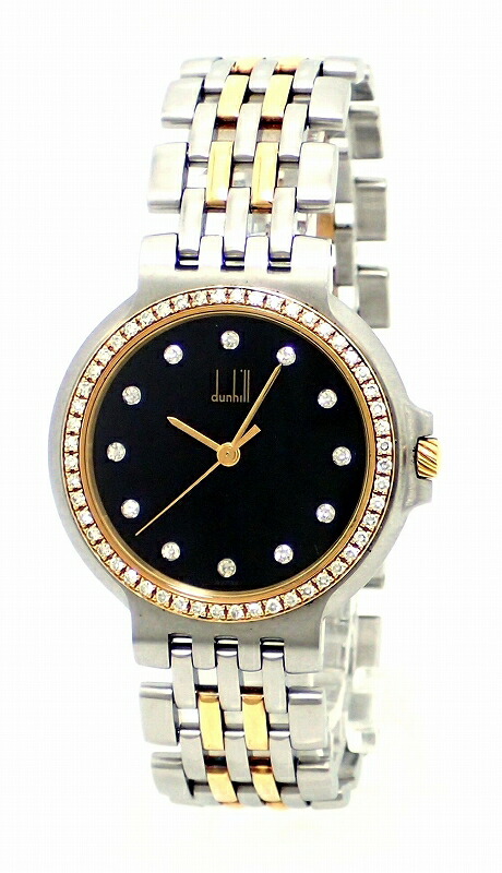 楽天市場】【ウォッチ】dunhill ダンヒル エリート 2ロウ ダイヤベゼル