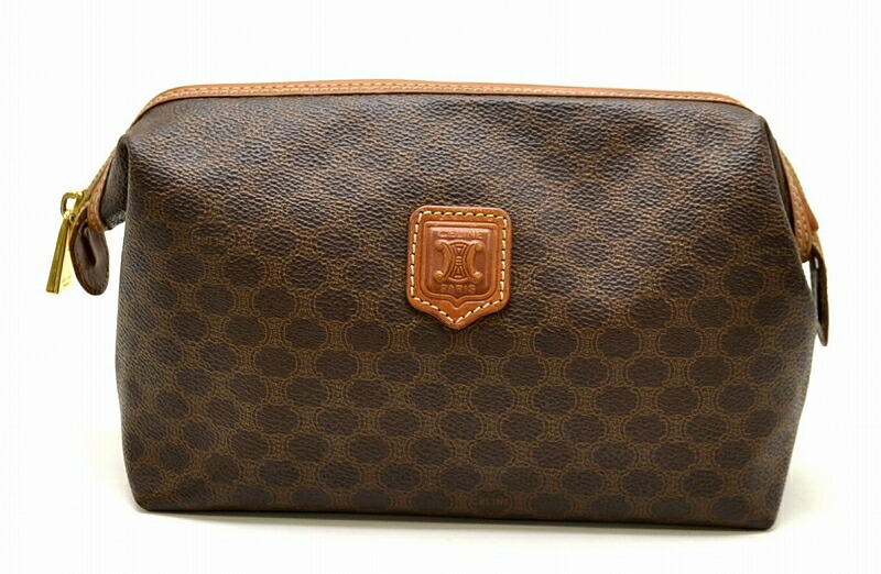 楽天市場】【バッグ】CELINE セリーヌ マカダム柄 ブラゾン柄 ポーチ