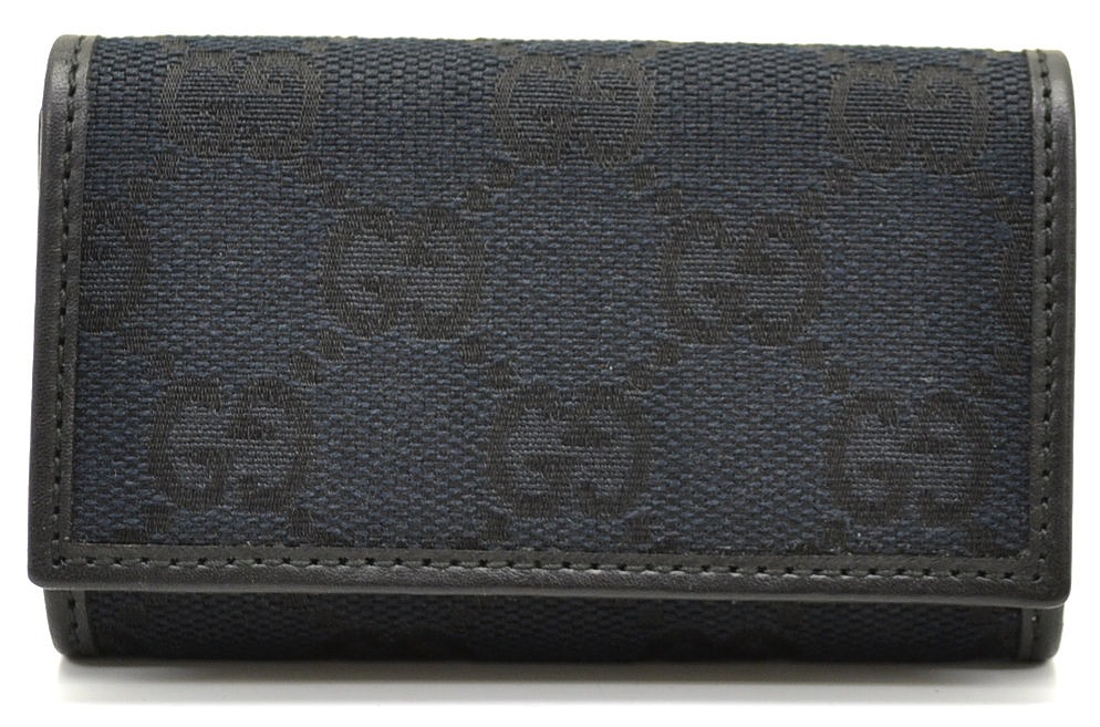 楽天市場】【未使用品】GUCCI グッチ GGキャンバス レザー 6連キー