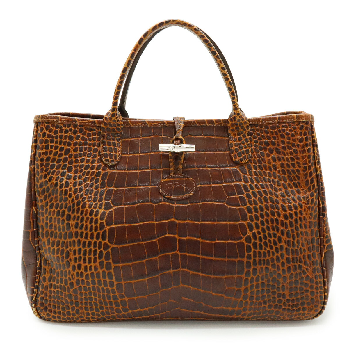 楽天市場】ロンシャン ロゾ クロコ型押し トートバッグ（バッグ・小物