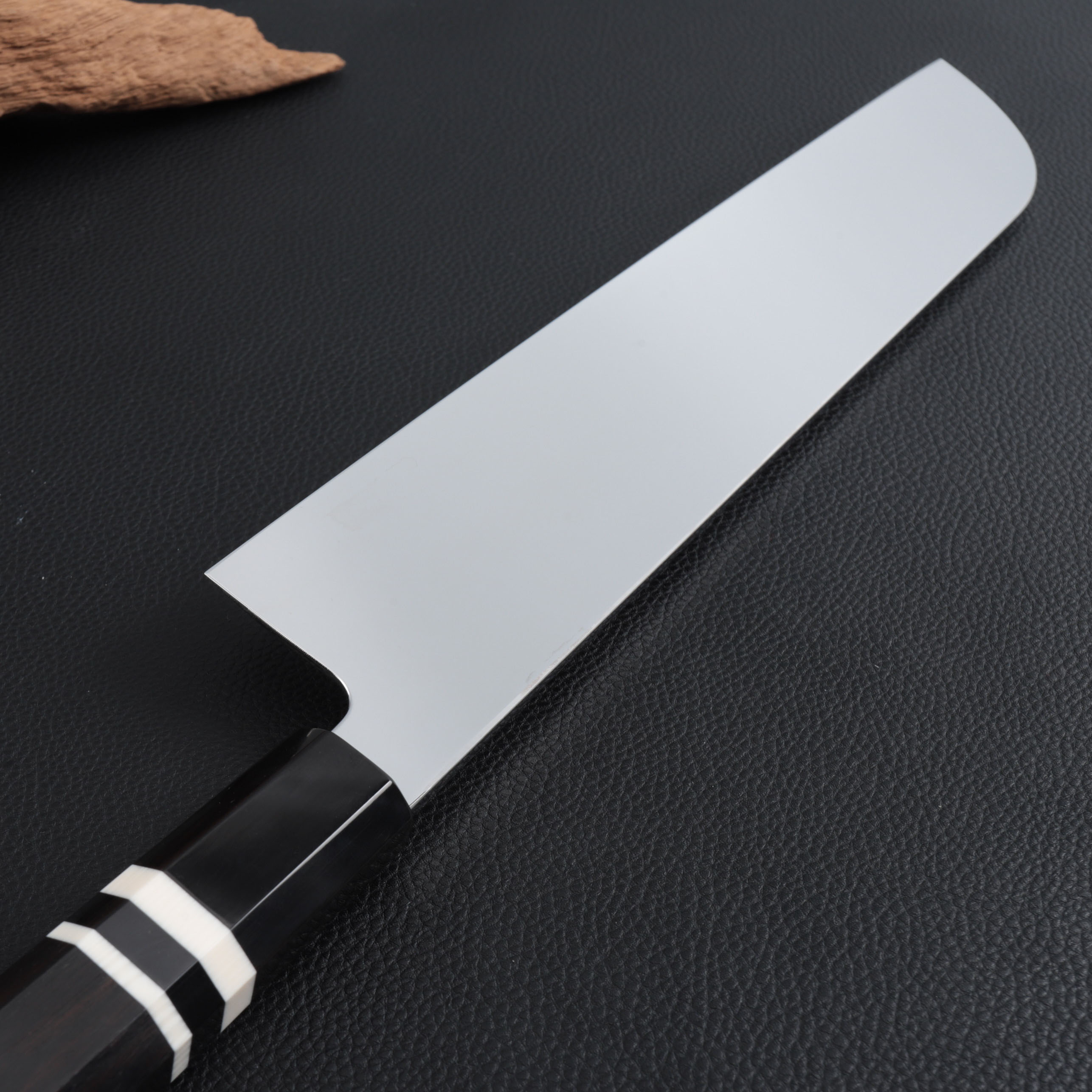 楽天市場】鎌型薄刃 8寸（刃渡り240mm）通常鏡面仕上げ 本刃付け 料理