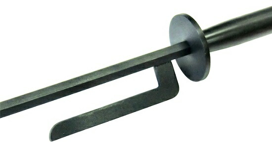 楽天市場】模造刀 十手 打ち払い十手 黒 房付 刀 剣 六角刀身 77cm