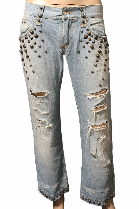 楽天市場】DOLCE & GABBANA ドルチェ&ガッバーナ スタッズ ダメージ