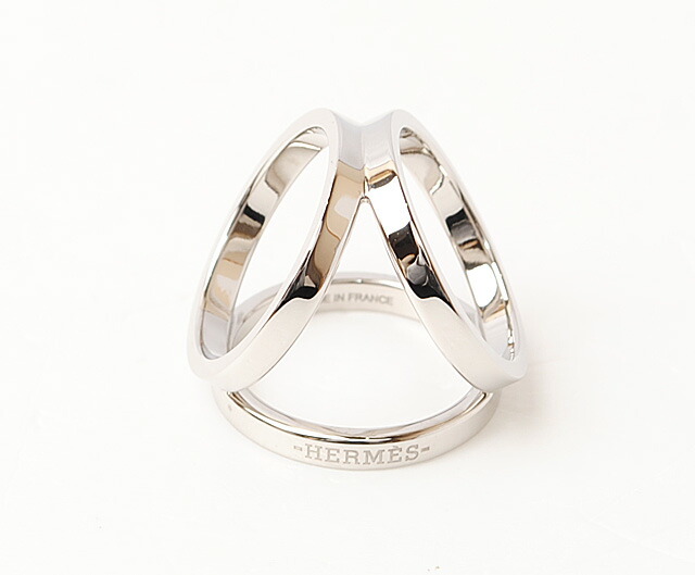 楽天市場】エルメス スカーフリング HERMES トリオ TRIO シルバー パラ