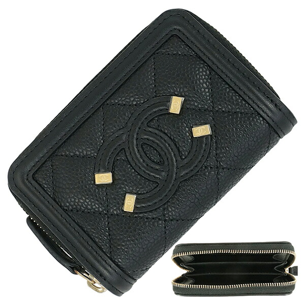 楽天市場】【10%OFF】 シャネル ジップコインパース CCフィリグリー