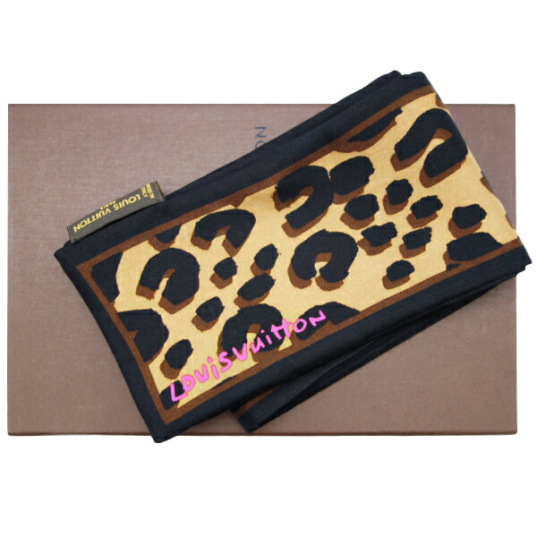 楽天市場】【中古】LOUIS VUITTON ルイヴィトン ツイリー レオパード