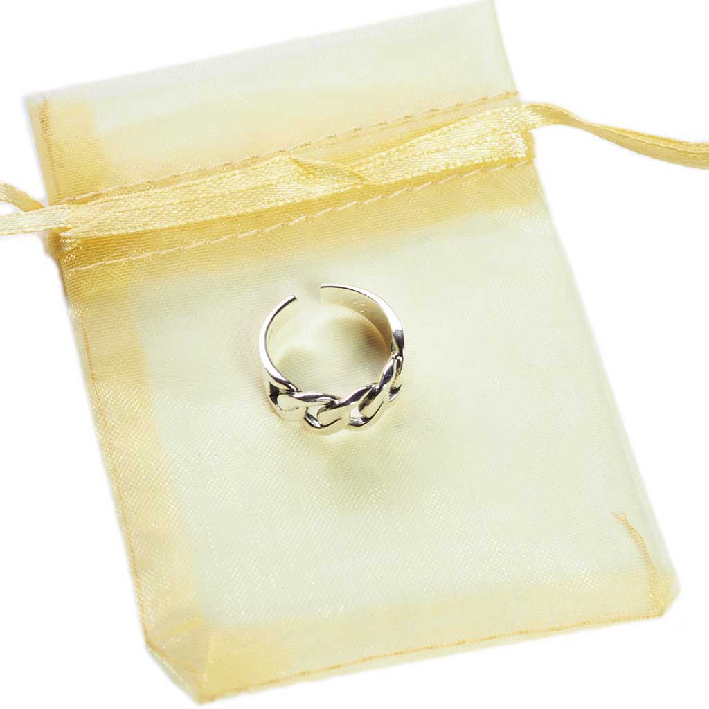 楽天市場】ビンテージ風シルバー チェーンデザインリング フリーサイズ