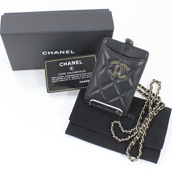 楽天市場】シャネル チェーンカードケース カードホルダー ネック