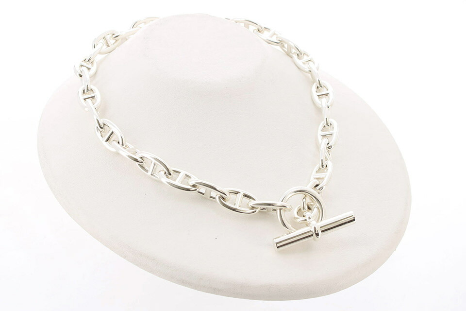 楽天市場】エルメス HERMES シェーヌダンクル GM 29コマ ネックレス