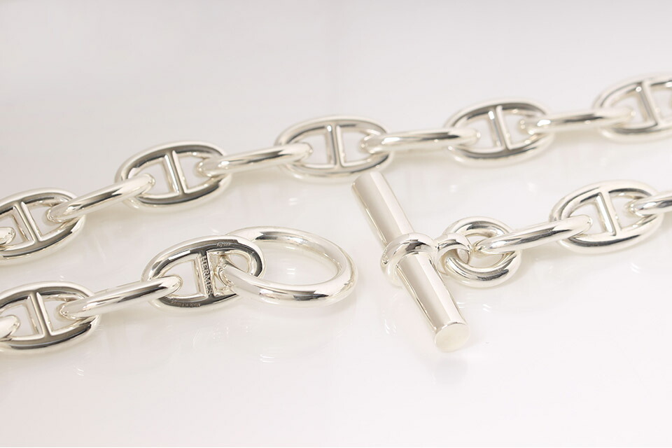 楽天市場】エルメス HERMES シェーヌダンクル GM 29コマ ネックレス