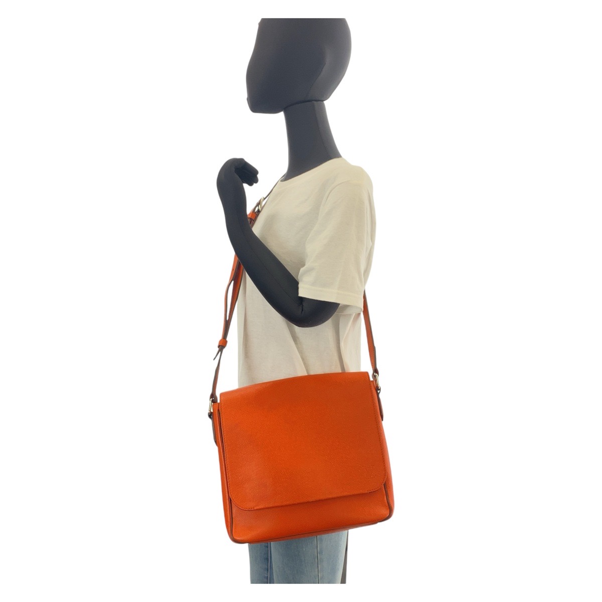 楽天市場】美品 LOUIS VUITTON ルイヴィトン タイガ ロマンPM オレンジ