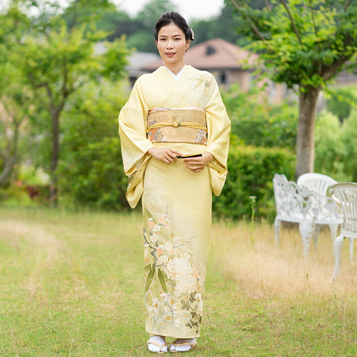 楽天市場】【レンタル】高級正絹 訪問着 フルセットレンタル訪問着 淡