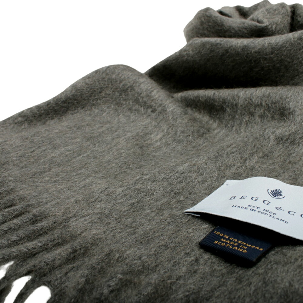 楽天市場】ベグアンドコー BEGG&CO マフラー カシミア カシミヤ 無地