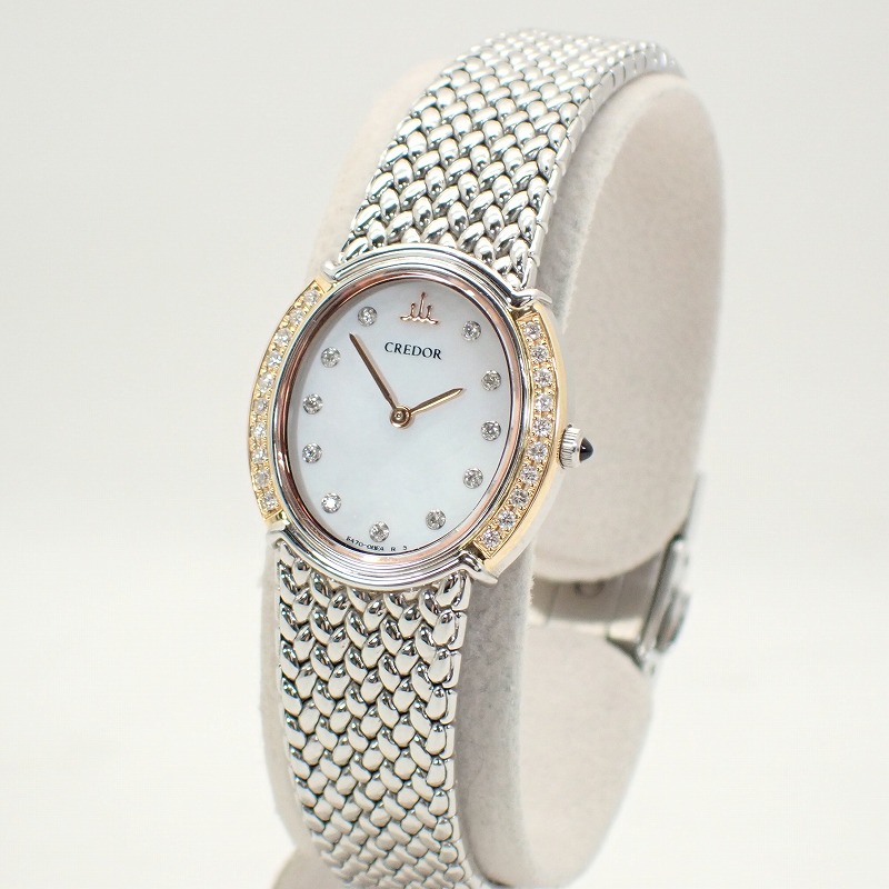 楽天市場】セイコー【SEIKO】クレドールK18ダイヤベゼル/SSダイヤ11P