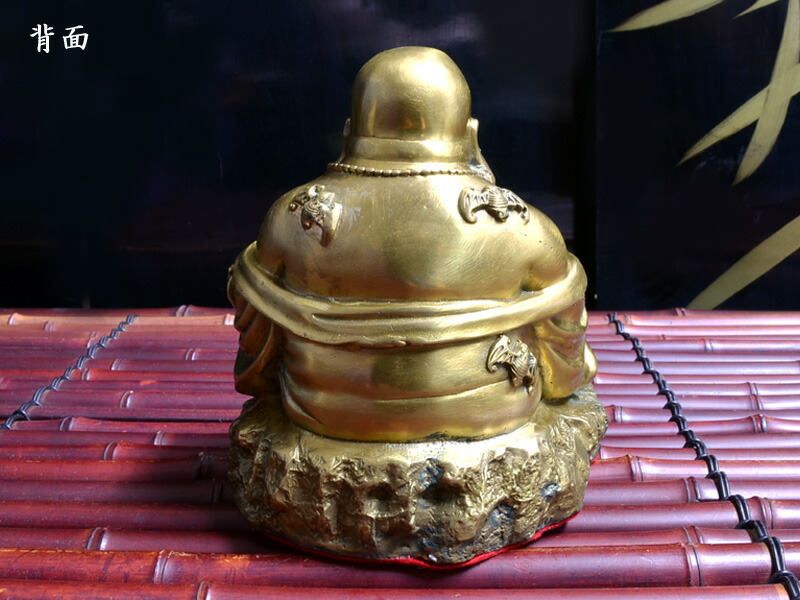 楽天市場】布袋様 置物 商売繁盛 銅製布袋【和気生財】 宝くじ : 中国