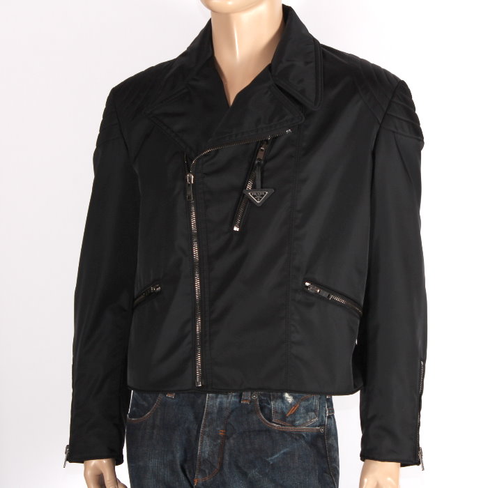 楽天市場】PRADA プラダ SGC014 S221 1WQ8 中綿入り ダブルライダース