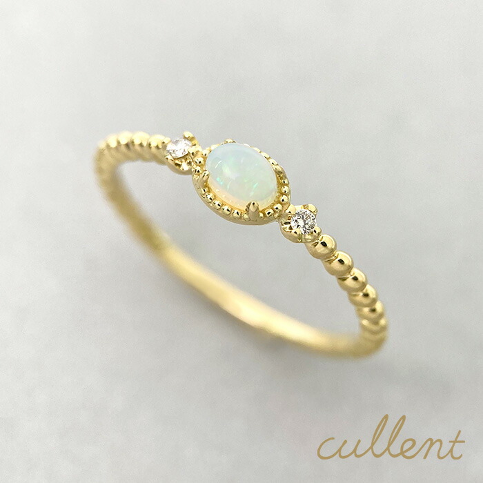 楽天市場】【スーパーSALE30%OFF】K18オパールリング destiny oval