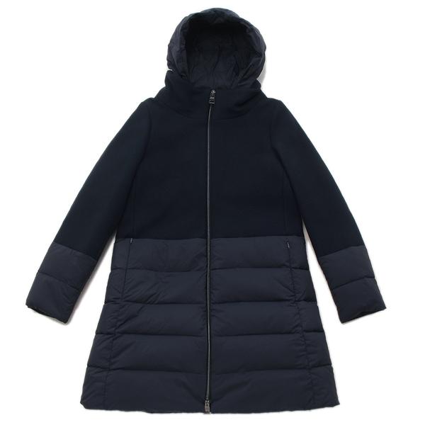 楽天市場】ヘルノ ダウンジャケット コート ネイビー レディース HERNO