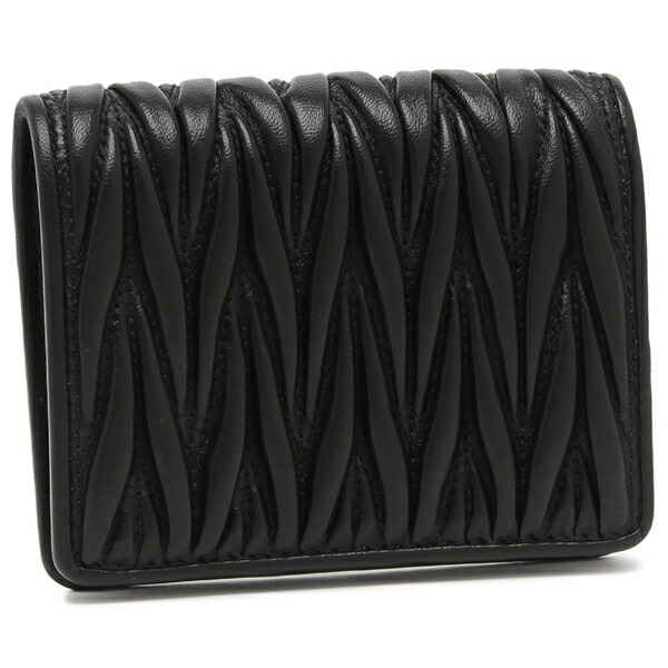 楽天市場】ミュウミュウ 二つ折り財布 マテラッセ ブラック レディース