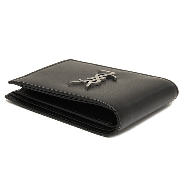 楽天市場】サンローランパリ 財布 二つ折り財布 モノグラム ブラック