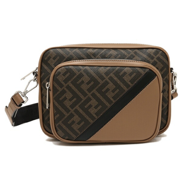 楽天市場】フェンディ ショルダーバッグ カメラケース ブラウン メンズ