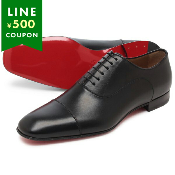 K*o様 美品 クリスチャンルブタン 革靴 39ハーフ(24.5cm相当) ブラ K*o