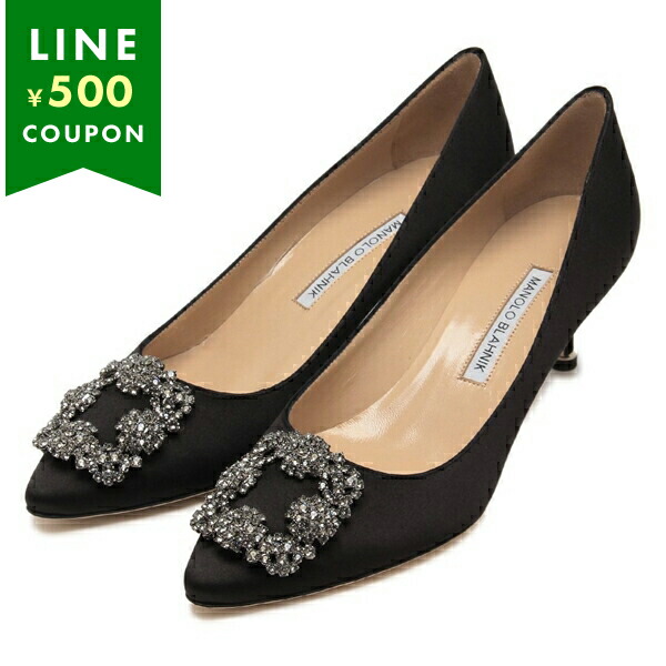 楽天市場】マノロブラニク パンプス ハンギシ ジュエルバックル