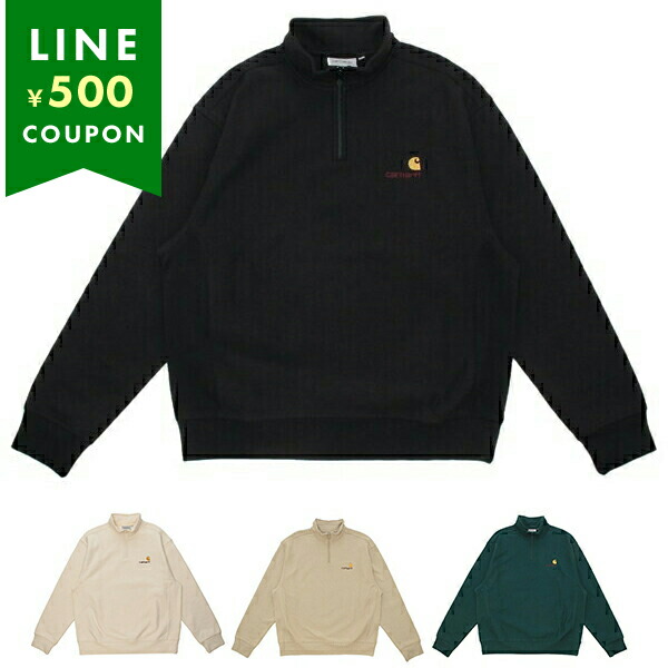 楽天市場】カーハート スウェット アメリカンスクリプトハーフジップ